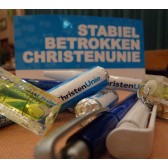 stabiel betrokken CU, pennen, pepermunt, sleutelhanger